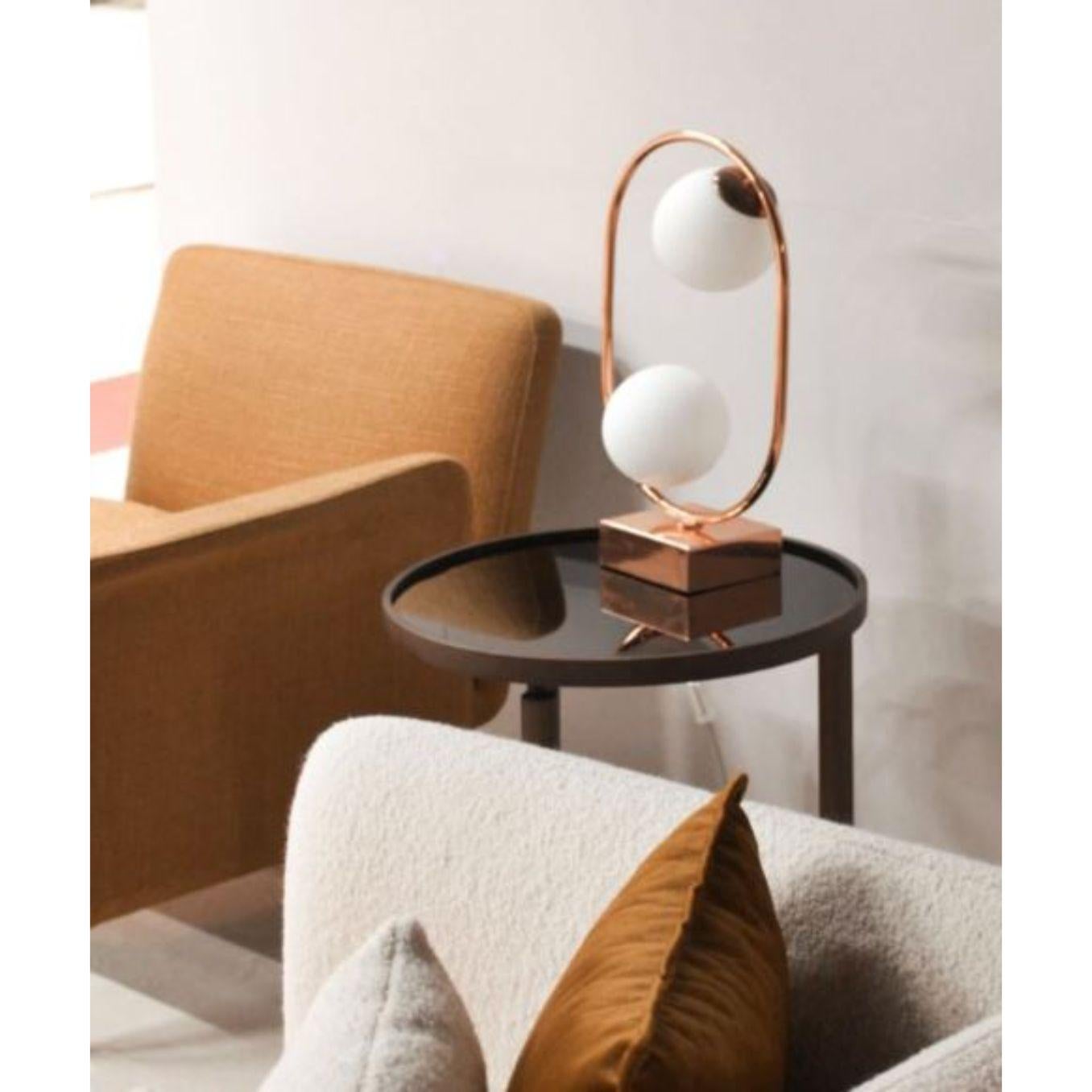 Black Loop Table I Lamp with Marble Base by Dooq For Sale 3