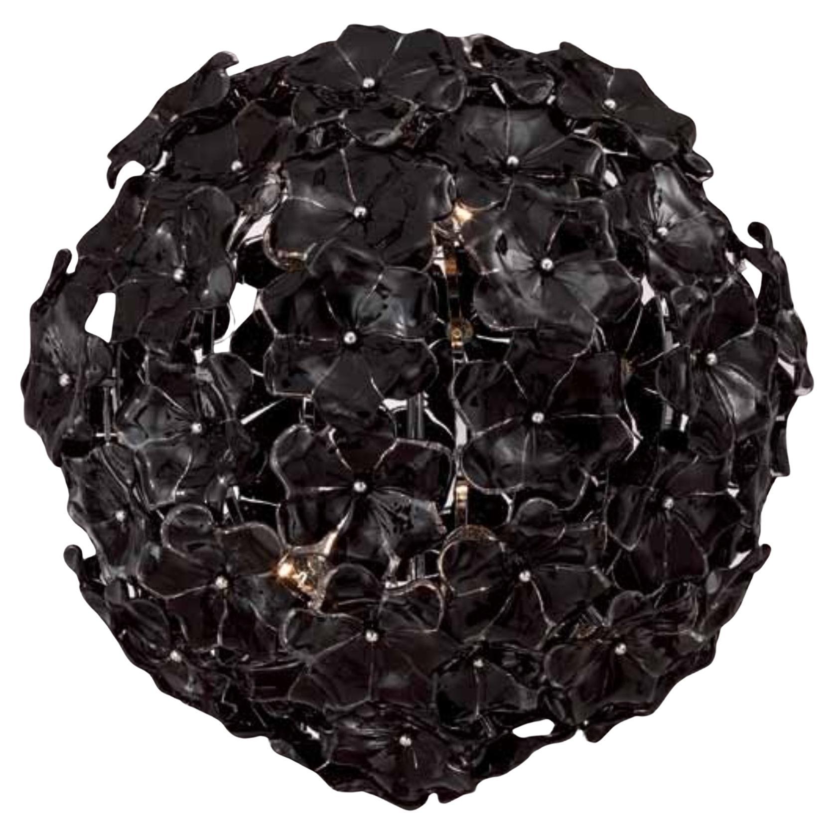 Black Lotus Chandelier by Fabio Ltd