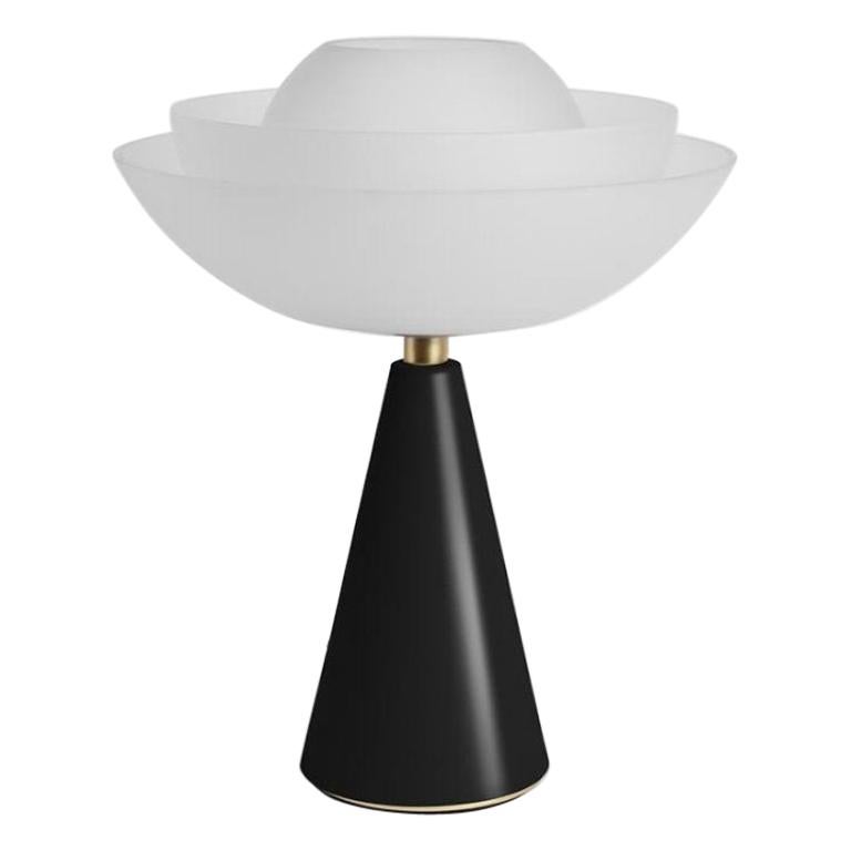 Lampe de table lotus noire par Mason Editions