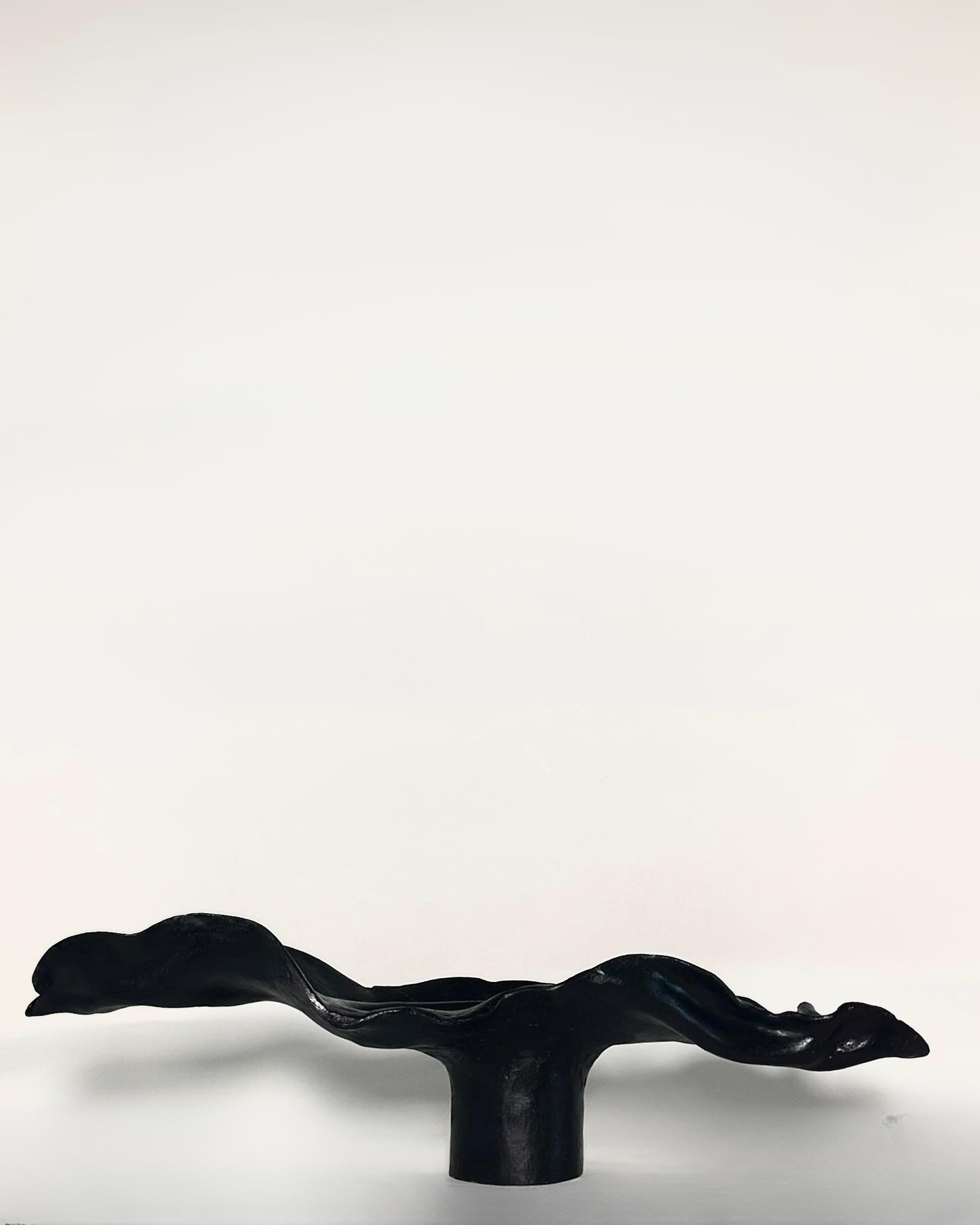 Americano Black Lotus Vase in vendita