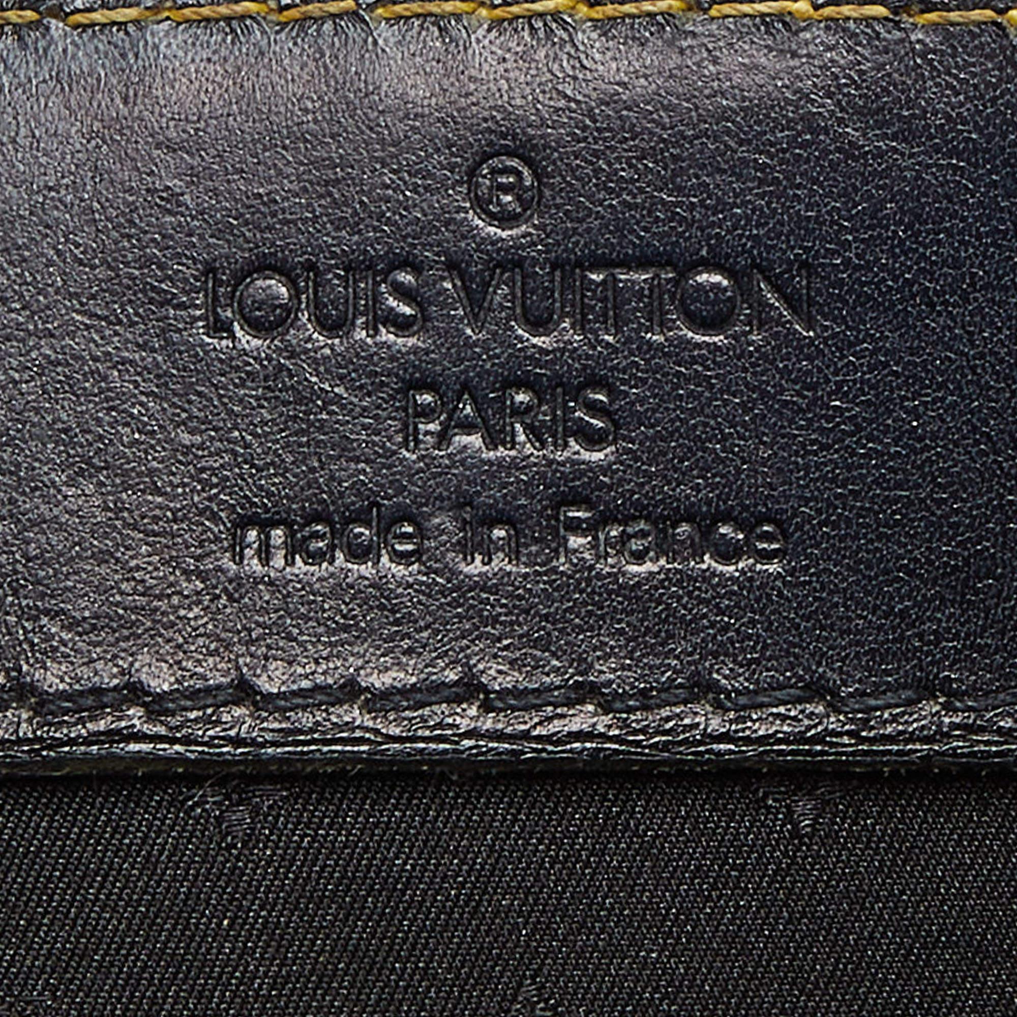 Black Louis Vuitton Black Suhali Leather Le Fabuleux Bag For Sale 8