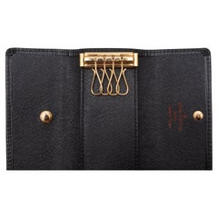Portachiavi in pelle nera di Louis Vuitton