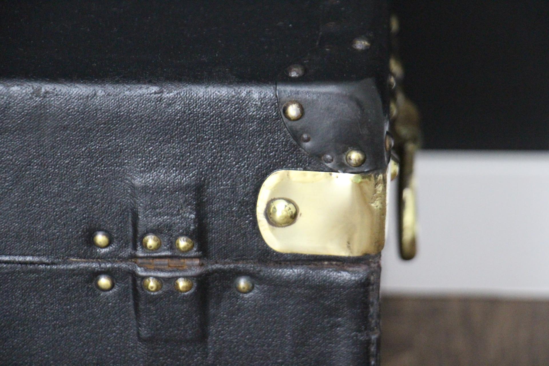 Black Louis Vuitton Motoring Trunk, 93 cm Vuitton Trunk, Vuitton Steamer Trunk 4