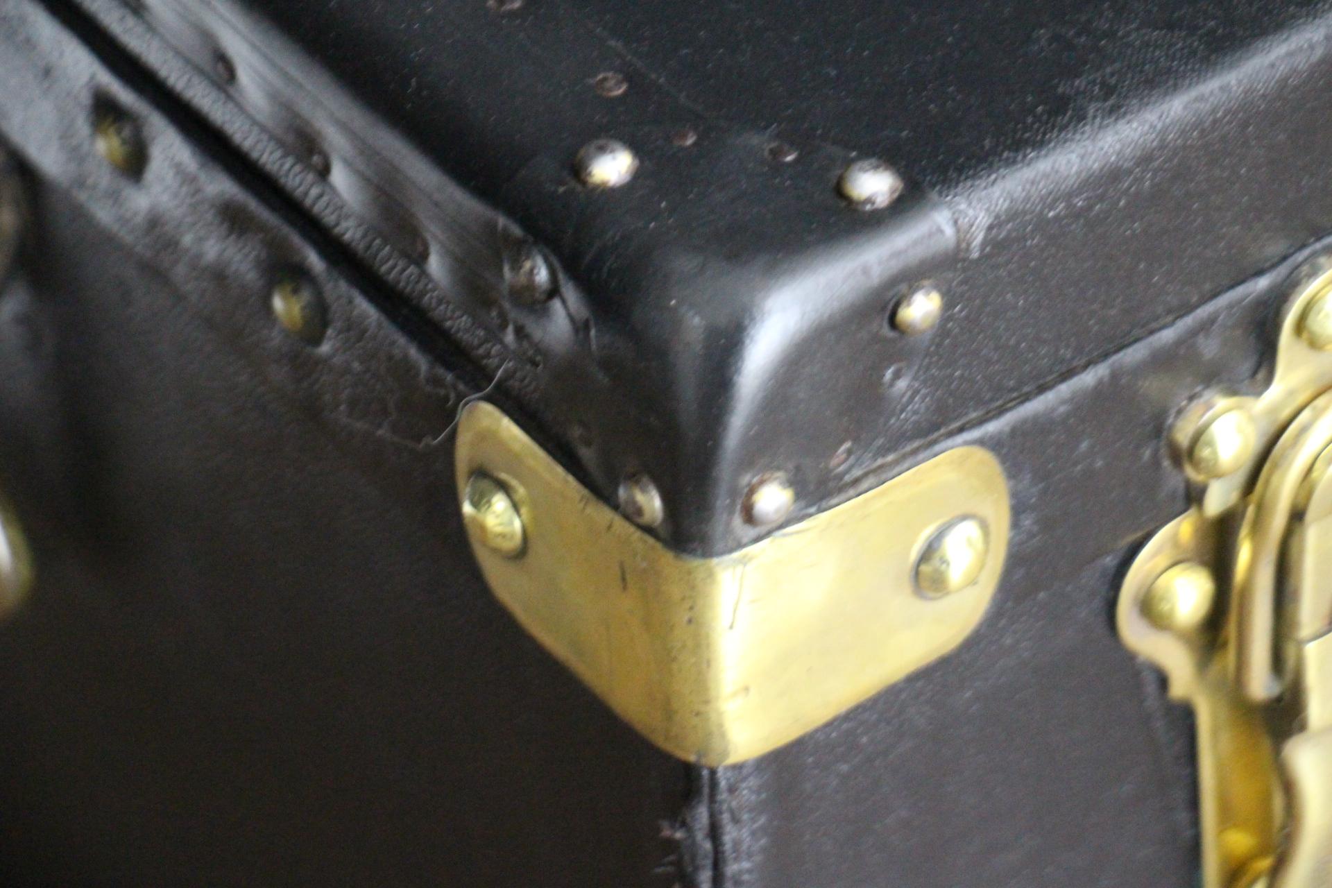 Black Louis Vuitton Motoring Trunk, 93 cm Vuitton Trunk, Vuitton Steamer Trunk 6