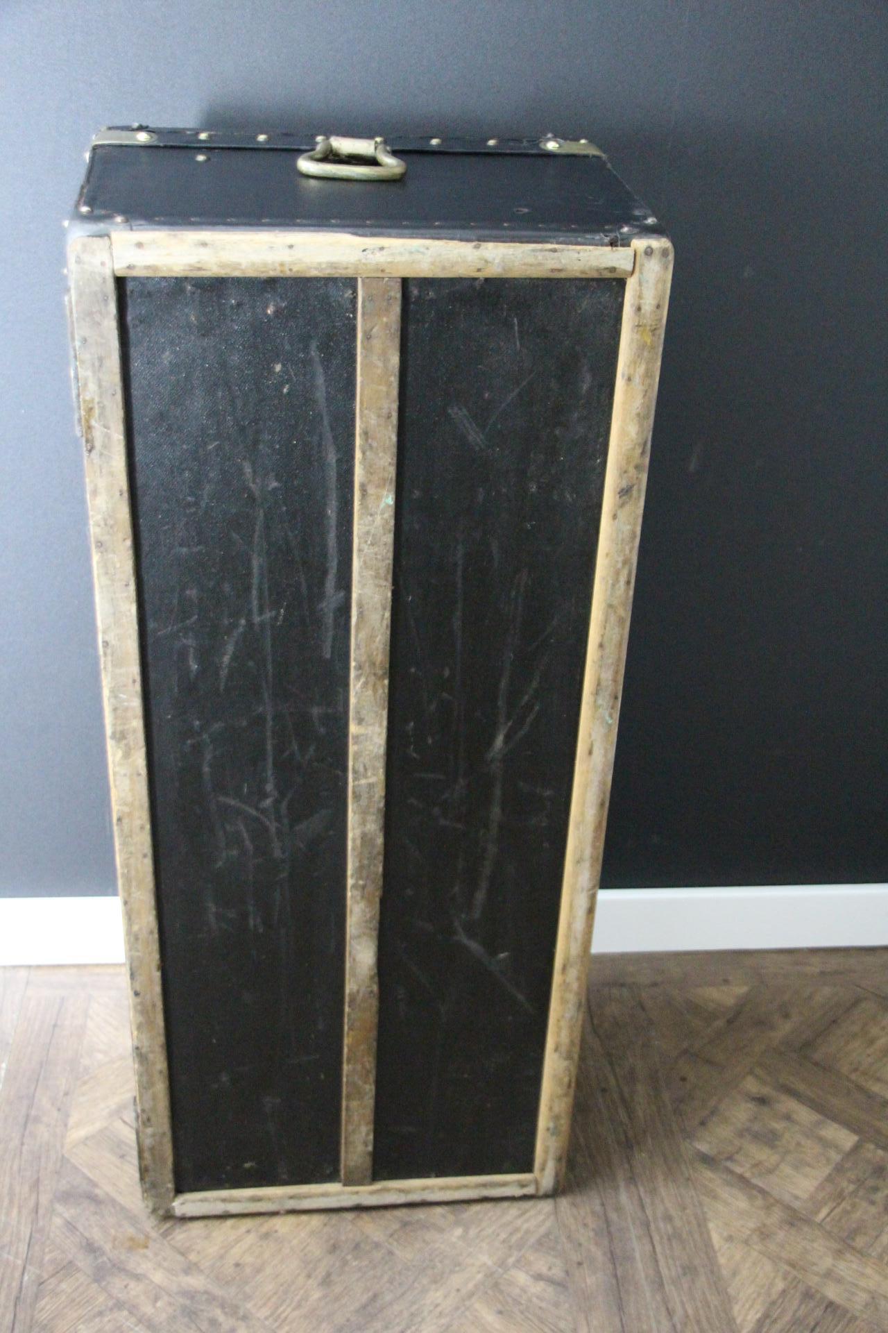 Black Louis Vuitton Motoring Trunk, 93 cm Vuitton Trunk, Vuitton Steamer Trunk 10