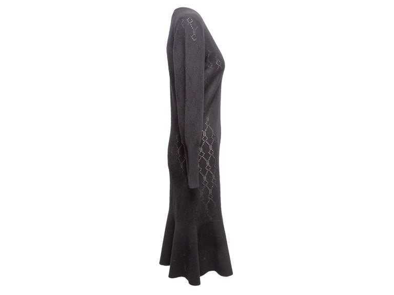 louis vuitton long sleeve dress Louis Vuitton Long Sleeve Knot Evening Dress in Black  UFO No More