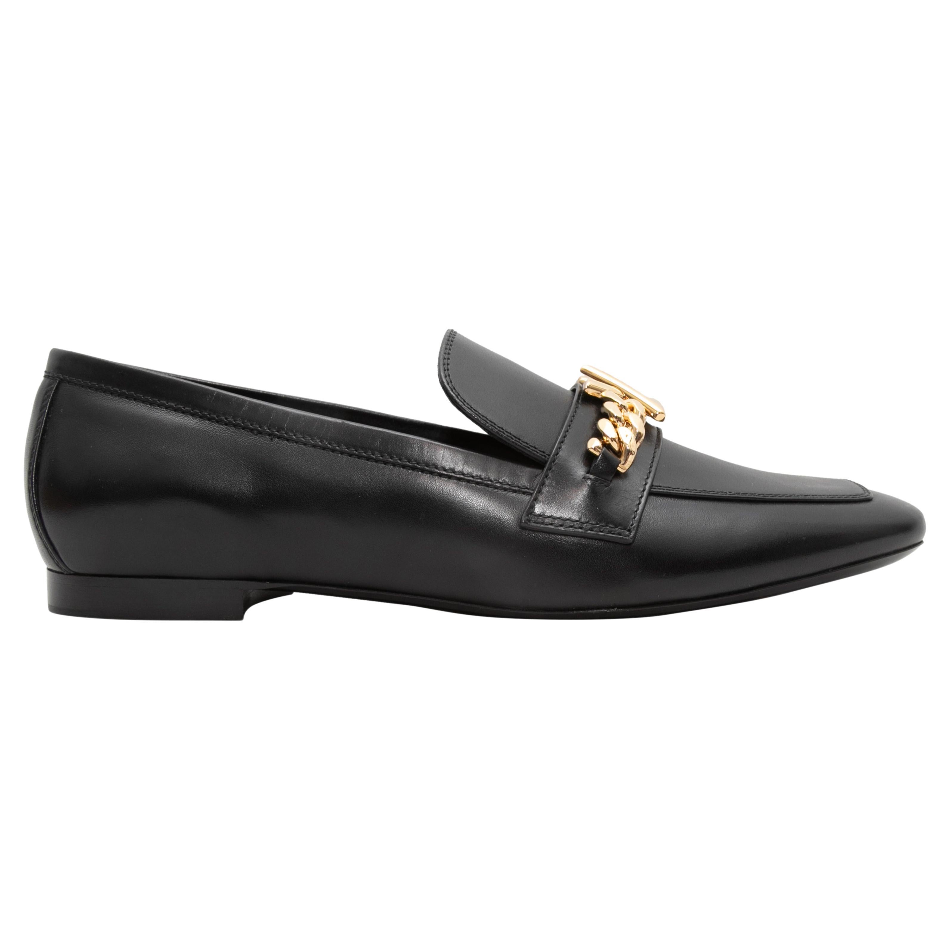 Black Louis Vuitton Upper Case Loafers Size 40 For Sale