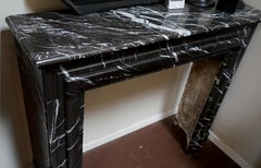 Black Louis XIV Style Bolection Molded Mantel