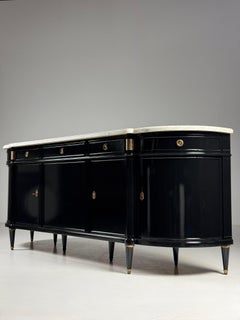 Black Louis XVI-style sideboard