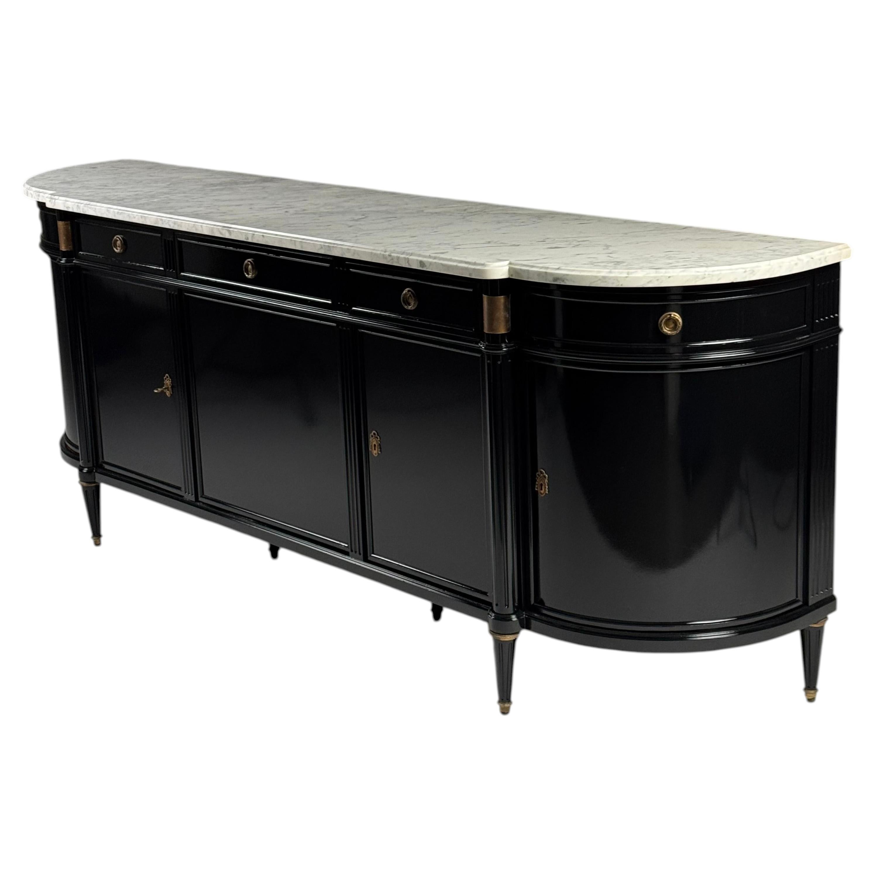 Black Louis XVI-style sideboard