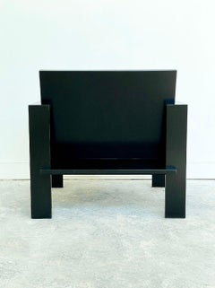 Black Lounge Chair 01 by Goons