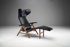 Black Lounge Chair by H.W. Klein (Attr.), Denmark, 1960s