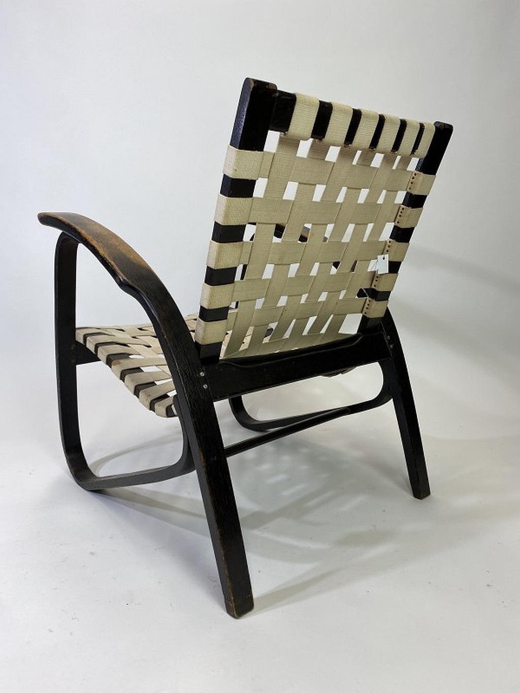 Schwarzer Sessel „Black“ von Jan Vanek (Moderne der Mitte des Jahrhunderts) im Angebot