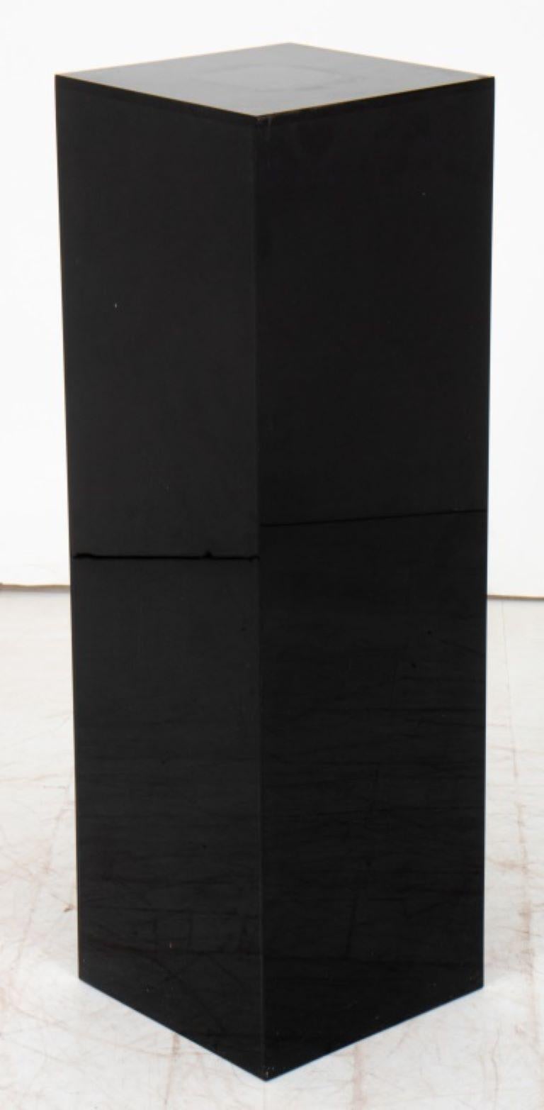 Black Lucite pedestal 