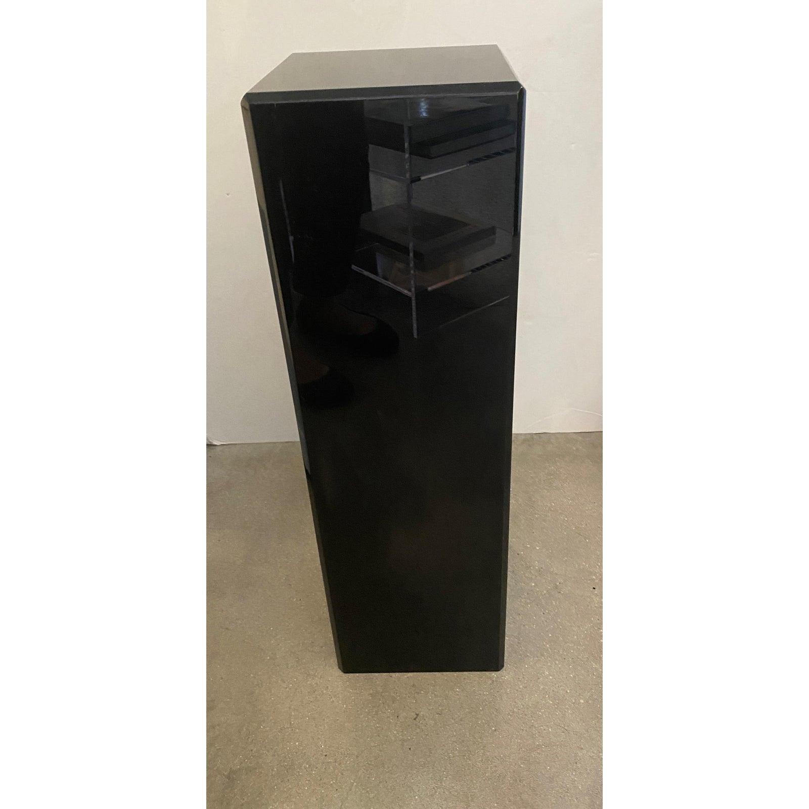 Modern Black Luicte Pedestal For Sale