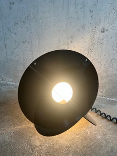 Black “Luna” lamp by Rinaldo Cutini