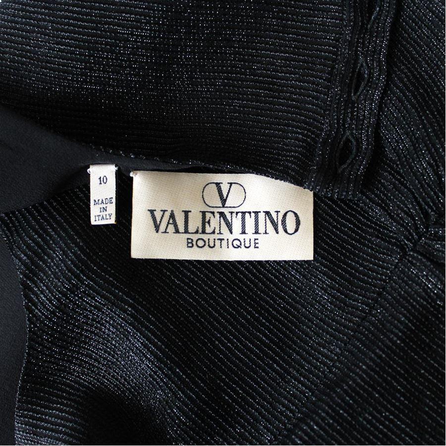 Women's Valentino Garavani Black lurex top size S For Sale