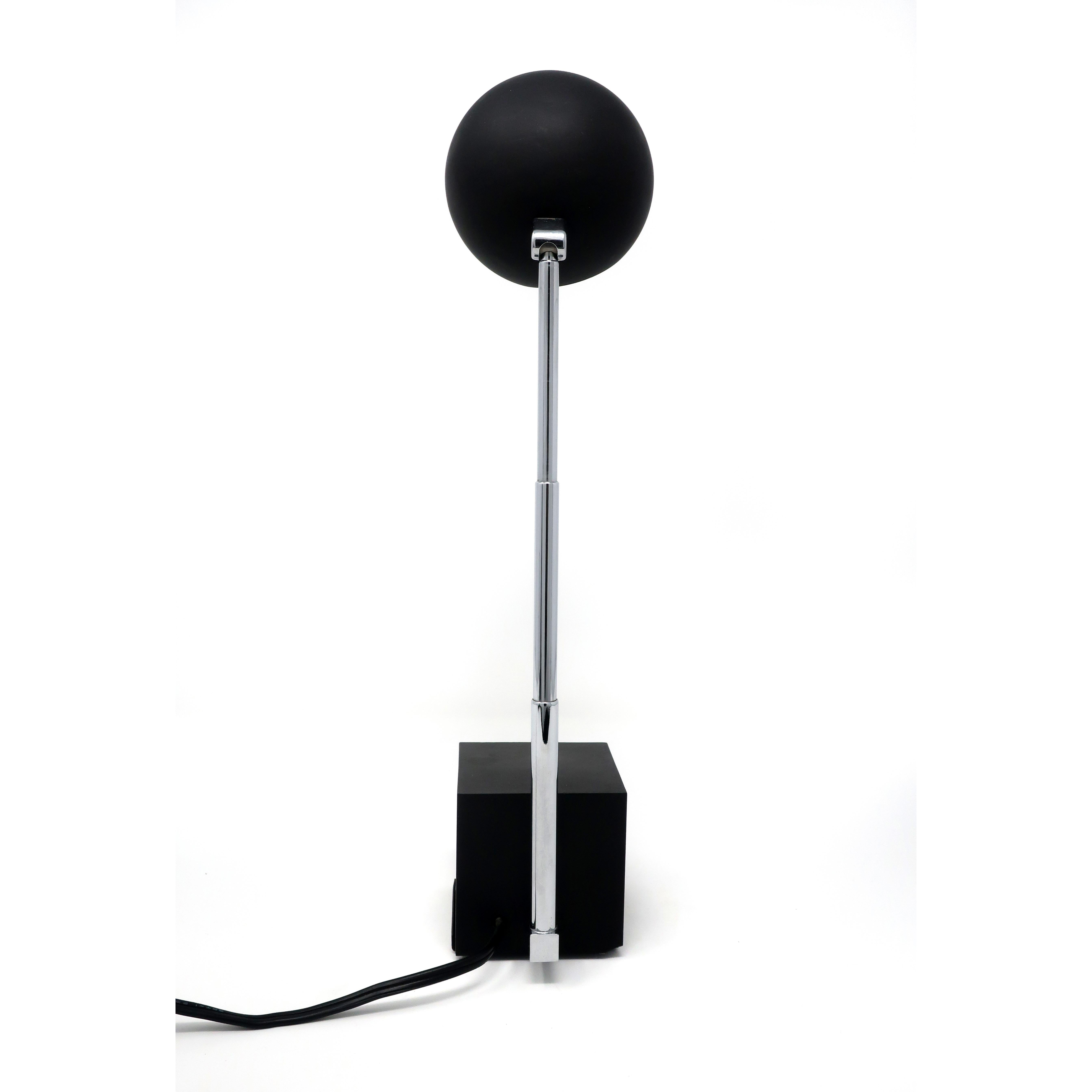 Mid-Century Modern Black Lytegem Desk Lamp by Michael Lax for Lightolier