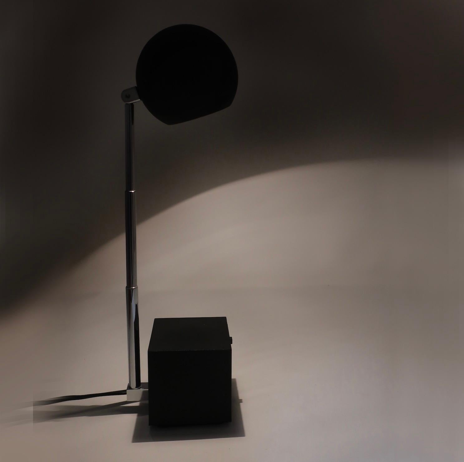 Metal Black Lytegem Desk Lamp by Michael Lax for Lightolier