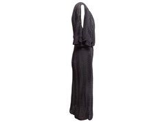 Black M Missoni Sheer Chevron Knit Dress Size IT 40
