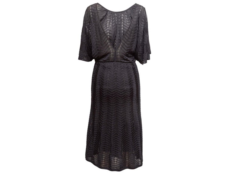 m missoni chevron knit dress Black Sheer Size IT 40 For Sale at 1stDibs 2025-04-02T18:09:48Z
