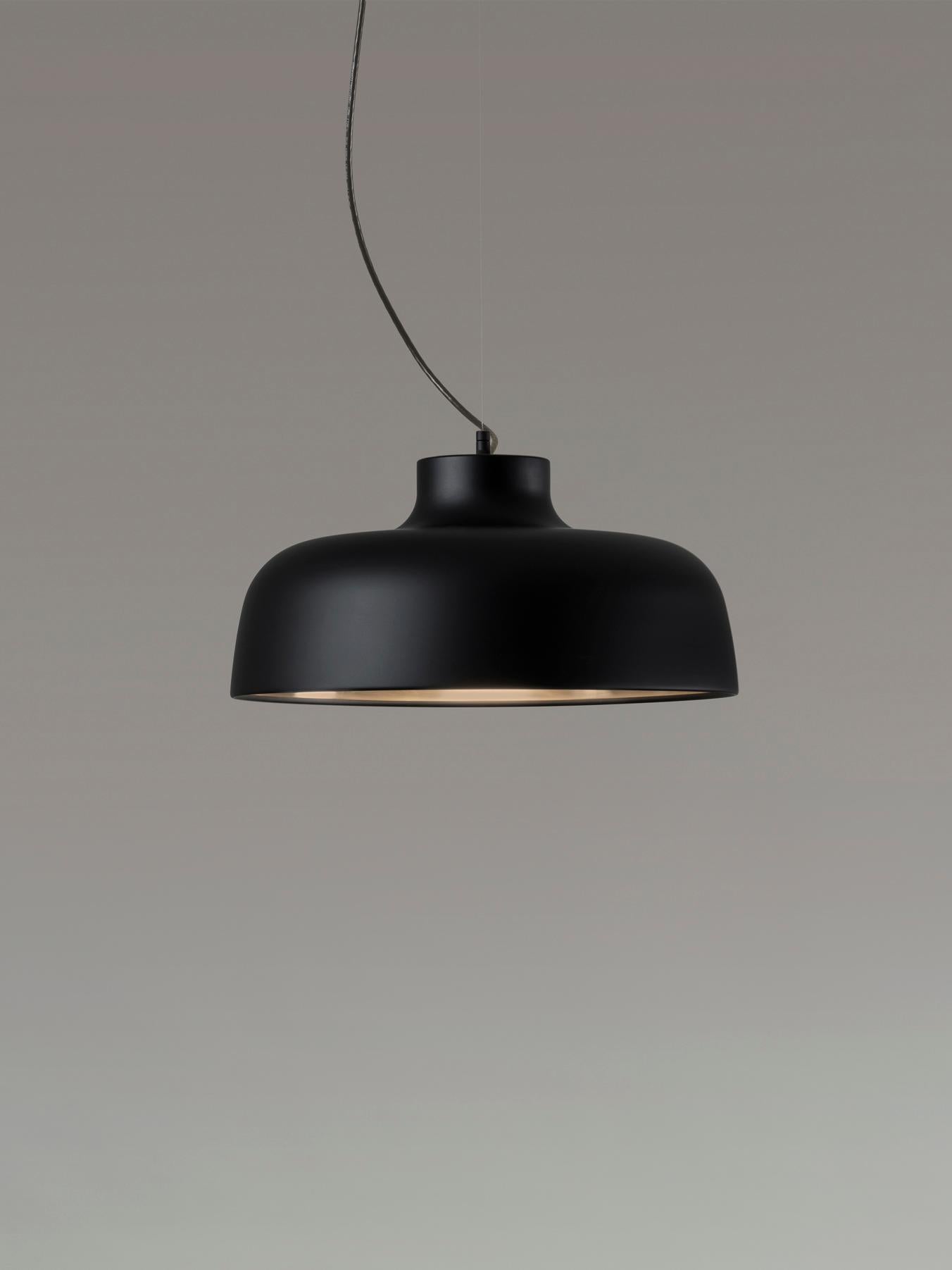 Modern Black M68 Pendant Lamp by Miguel Milá For Sale