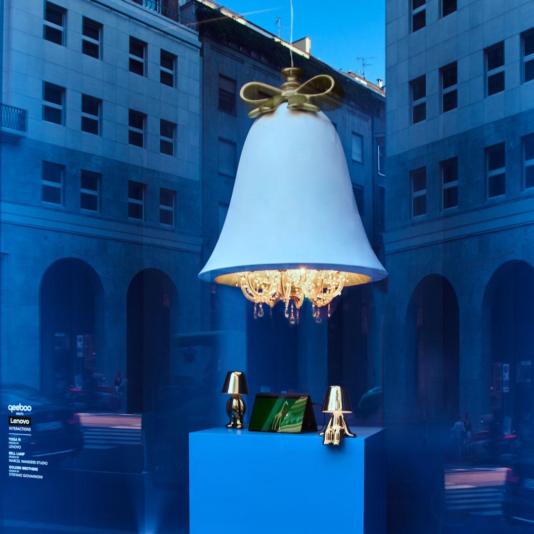 Mabelle is a suspension lamp designed by Marcel Wanders studio for some installations and today redesigned for Qeeboo in a large size.

For centuries this object, a symbol of celebration, has been used to bring people together: Mabelle was born