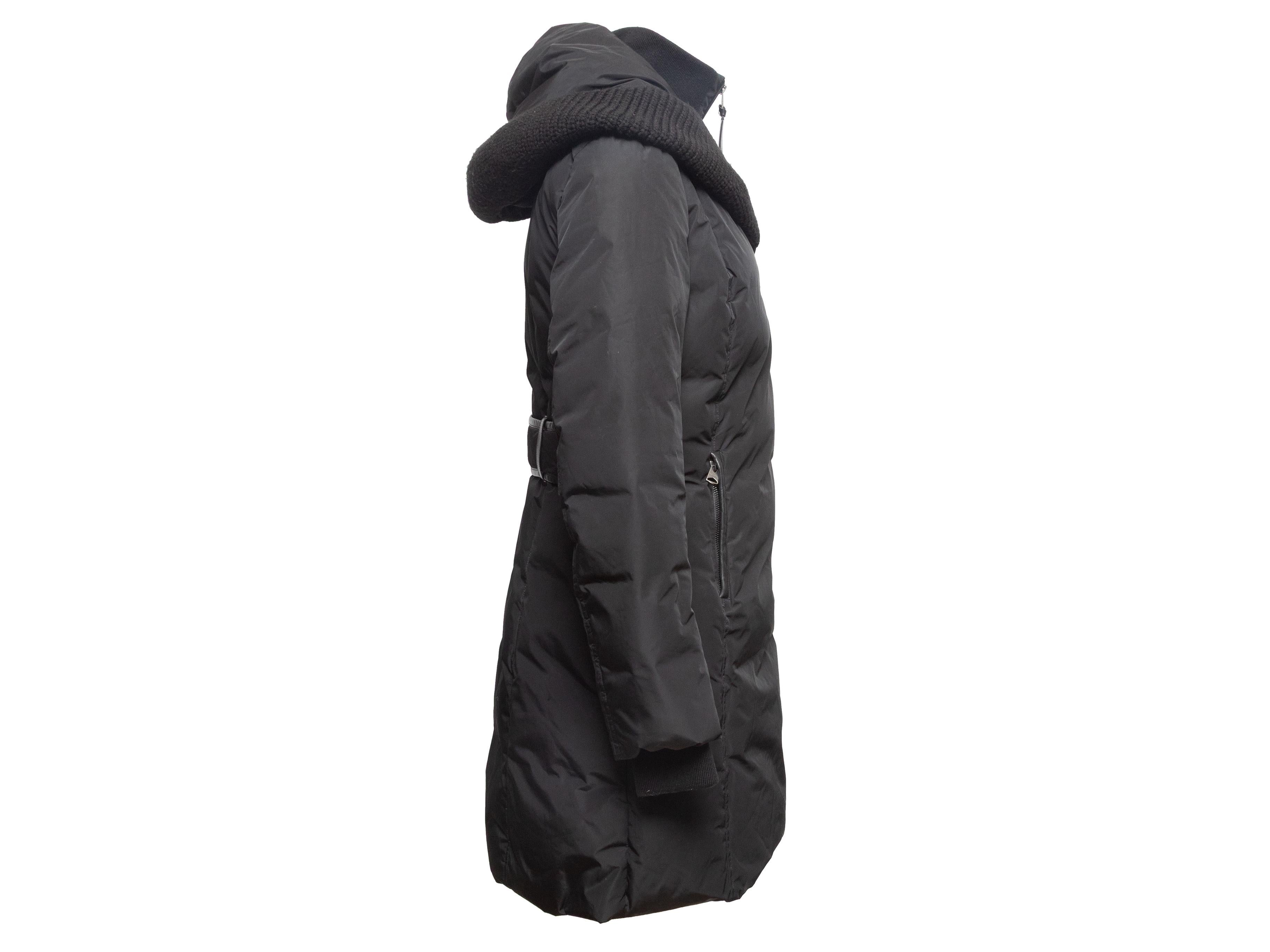 Noir Black Mackage Hooded Down-Filled Coat Size US M en vente