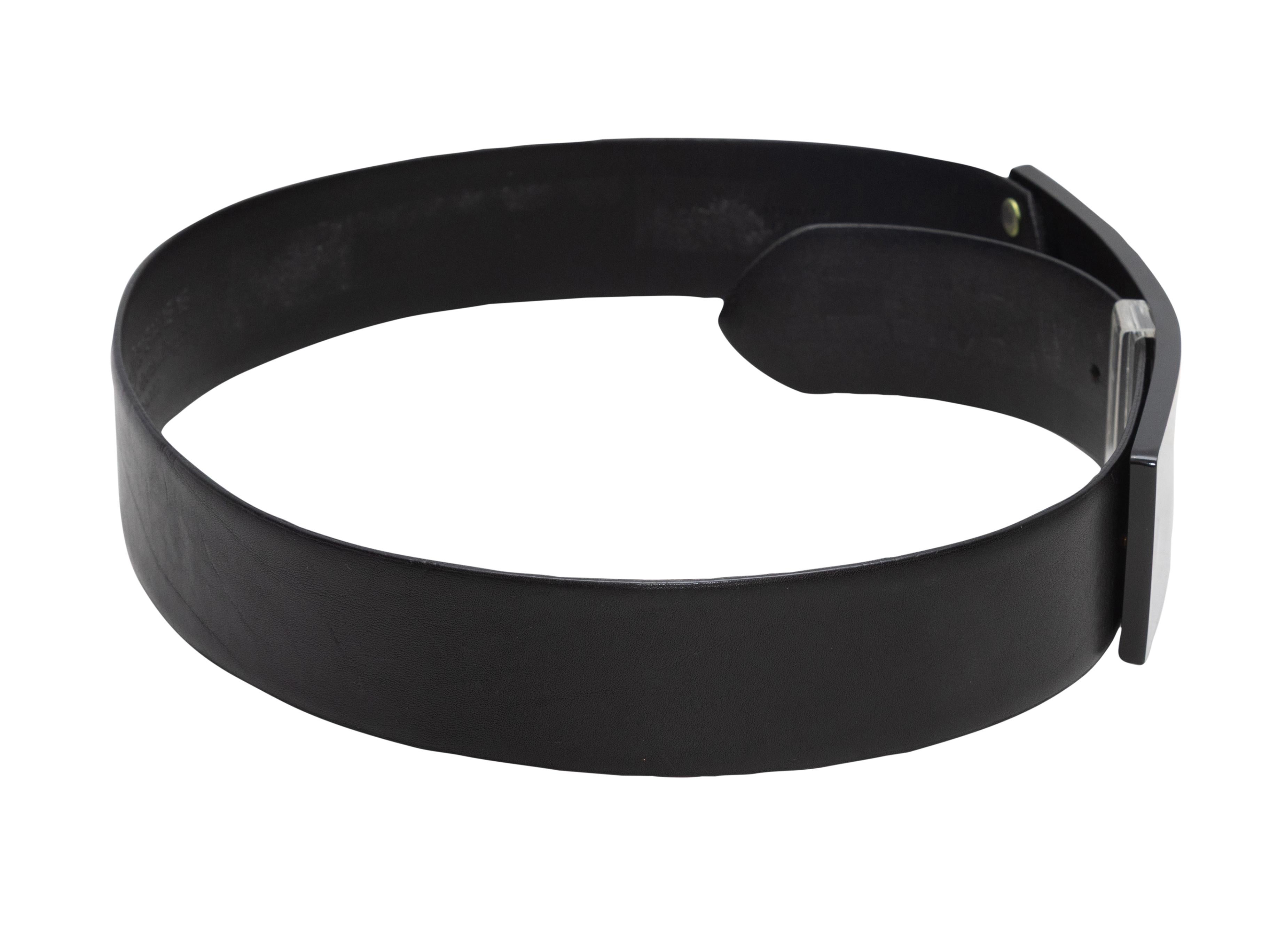 Schwarzer Maison Margiela Ledergürtel Größe US S im Zustand „Gut“ im Angebot in New York, NY