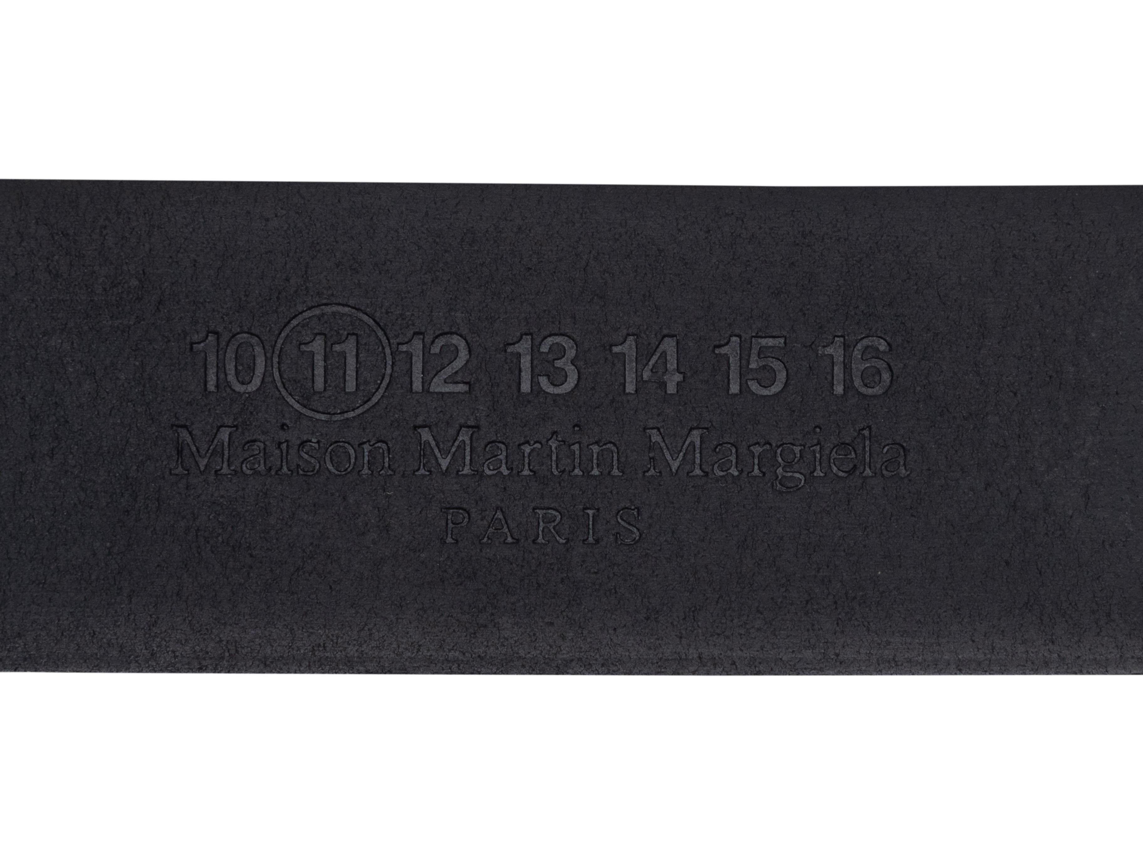 Schwarzer Maison Margiela Ledergürtel Größe US S Damen im Angebot