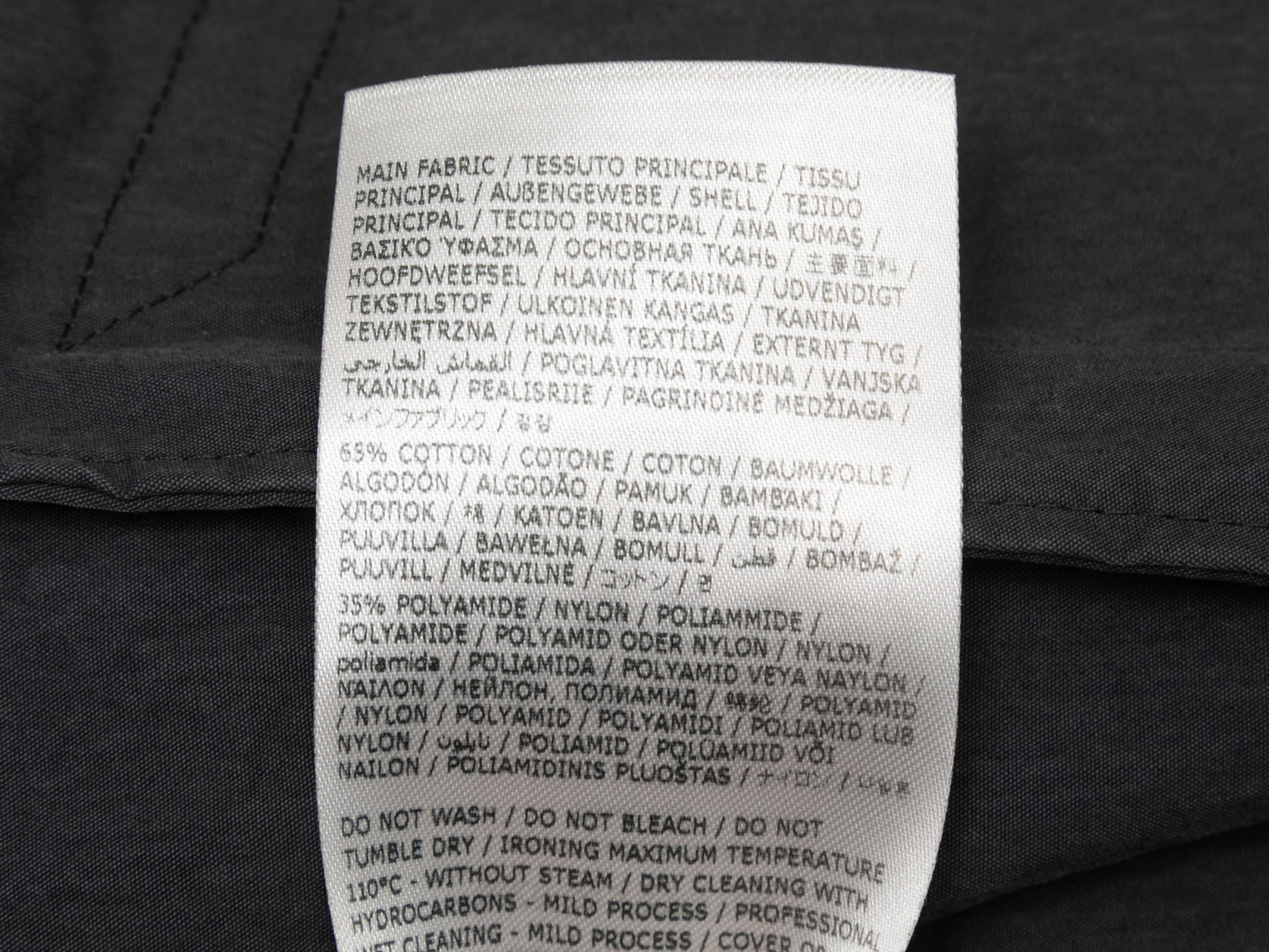 Black Maison Margiela Long Belted Trench Coat Size EU 36 3