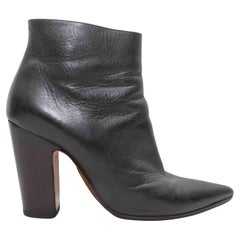 Black Maison Margiela Pointed-Toe Ankle Boots Size 41