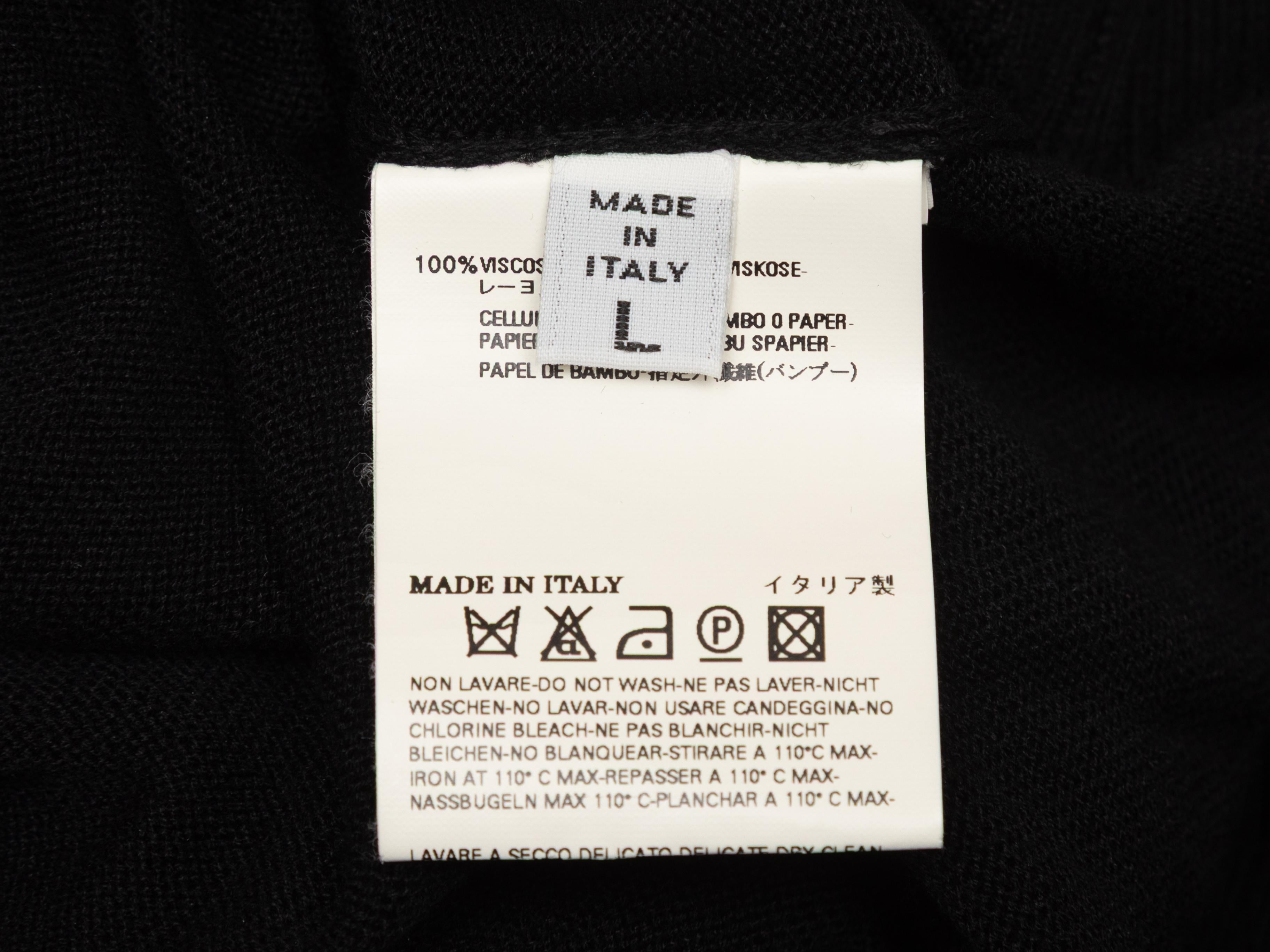 Noir Maison I.I.A. Robe sans manches à col en V Taille US L Bon état - En vente à New York, NY