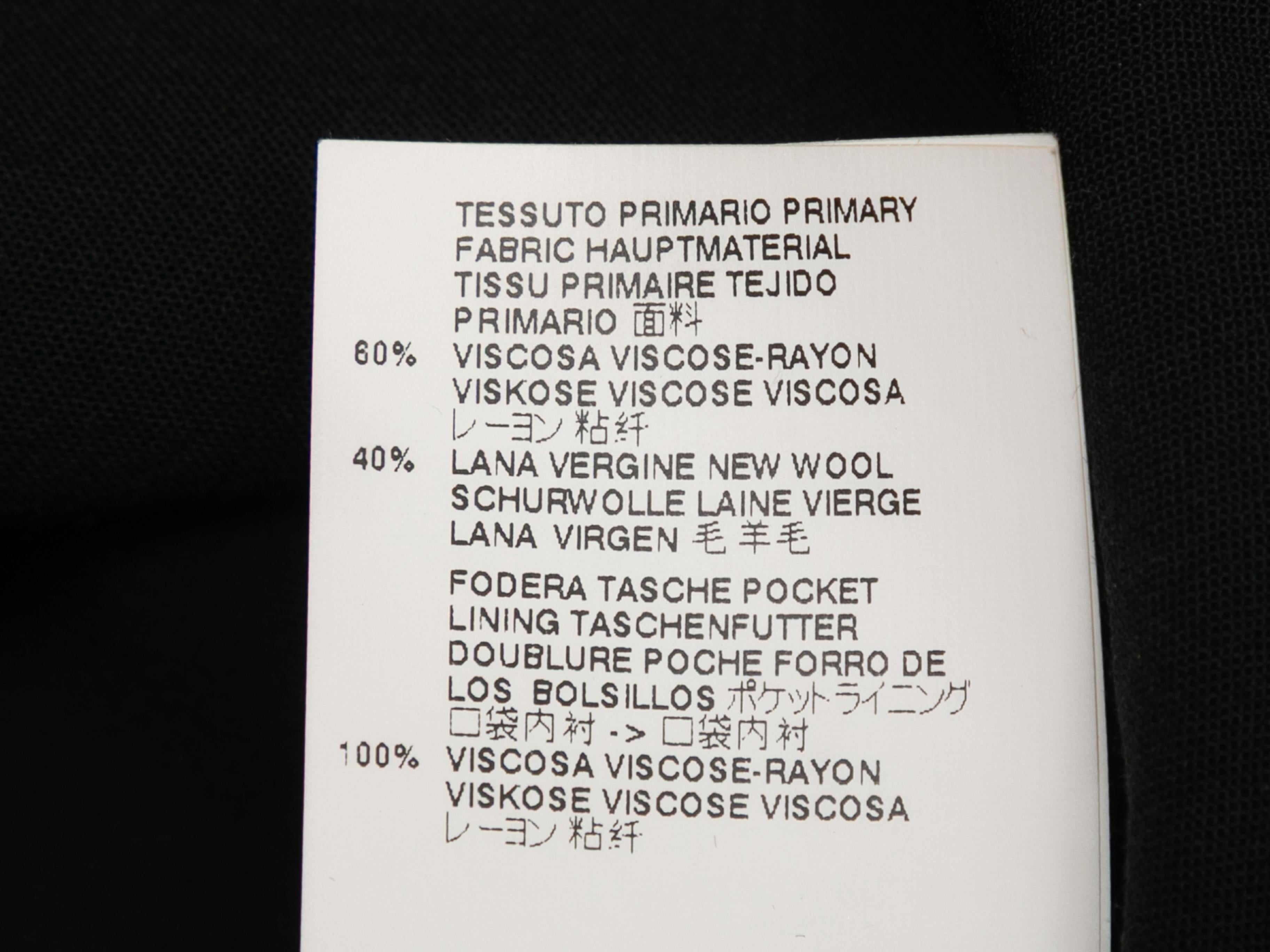 Donna Maison Maison Margiela nera in misto lana vergine con tuta a balestra taglia EU 42 in vendita