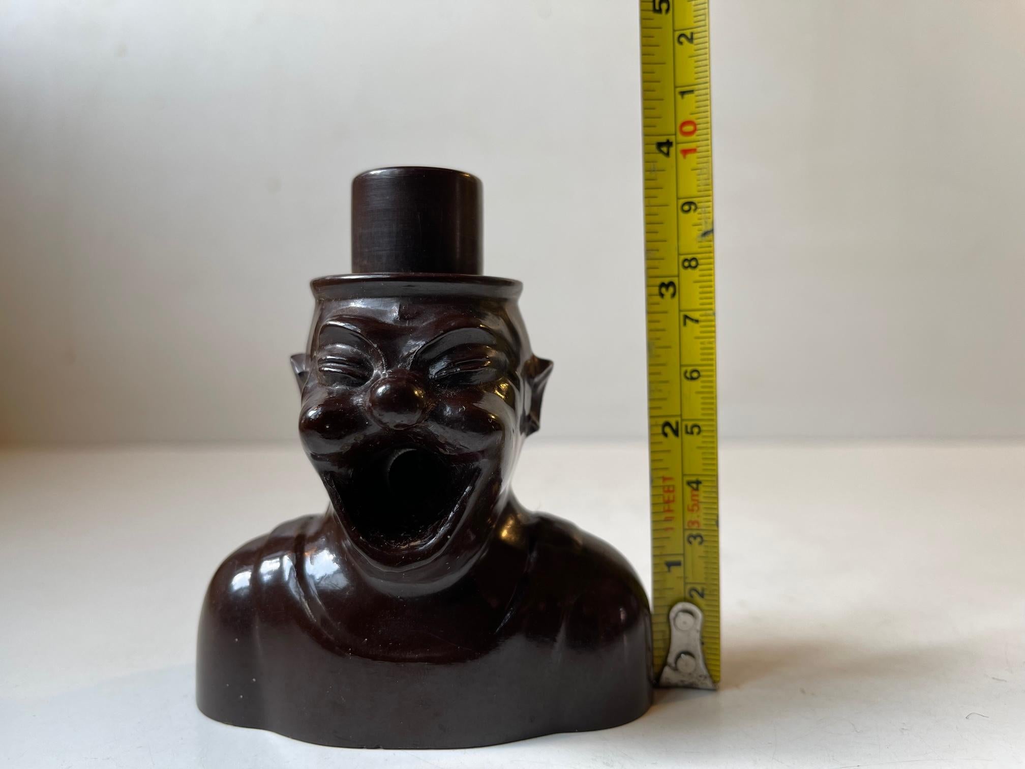 Black Man Cigar Cutter in Bakelite, Gibus 1920s, Denmark 3