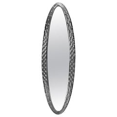 Black Manor Oval Mirror