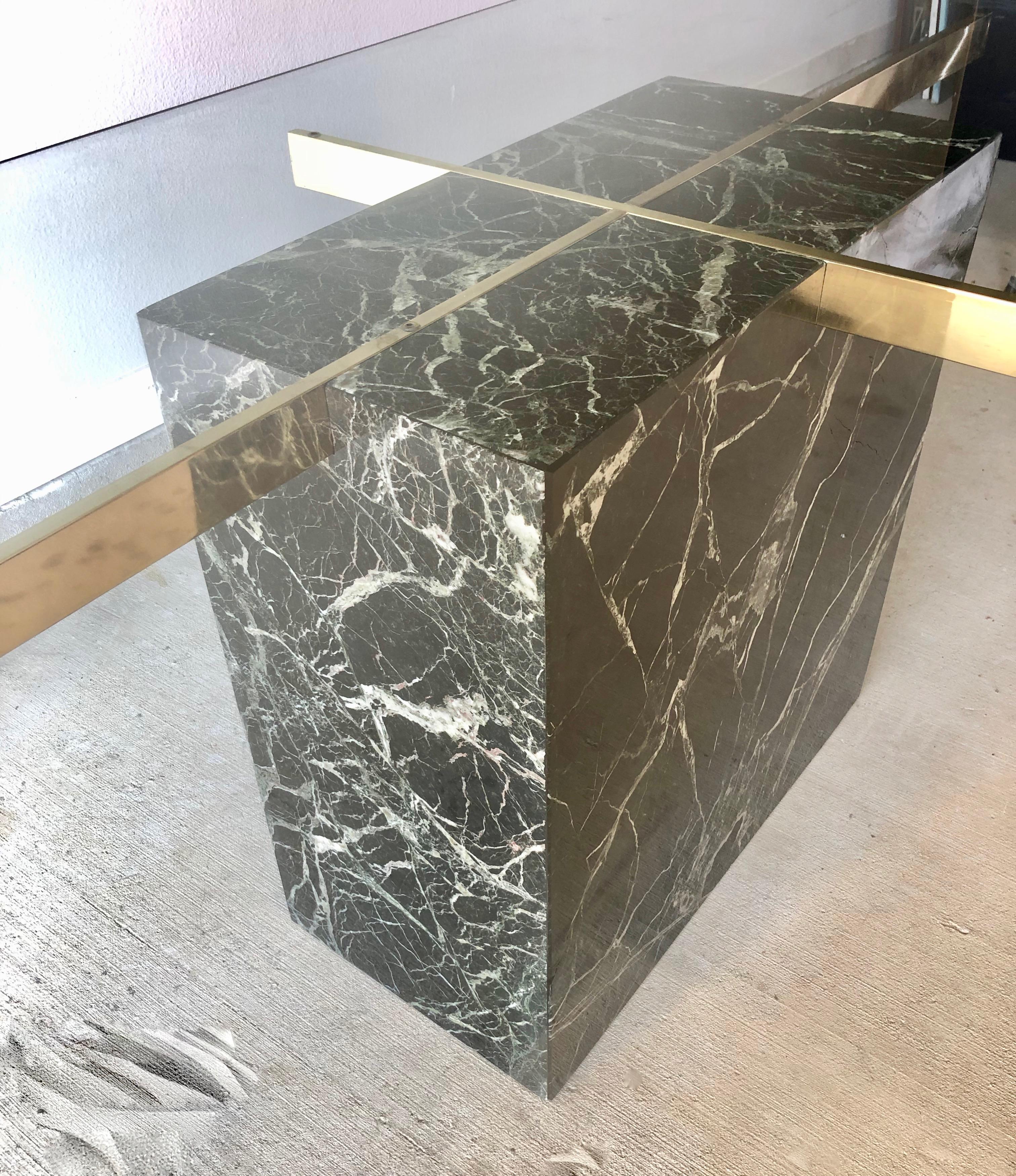 Black Marble and Brass Artedi Dining Table 2