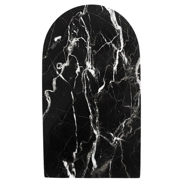 Black Marble Arched Platter Small For Sale