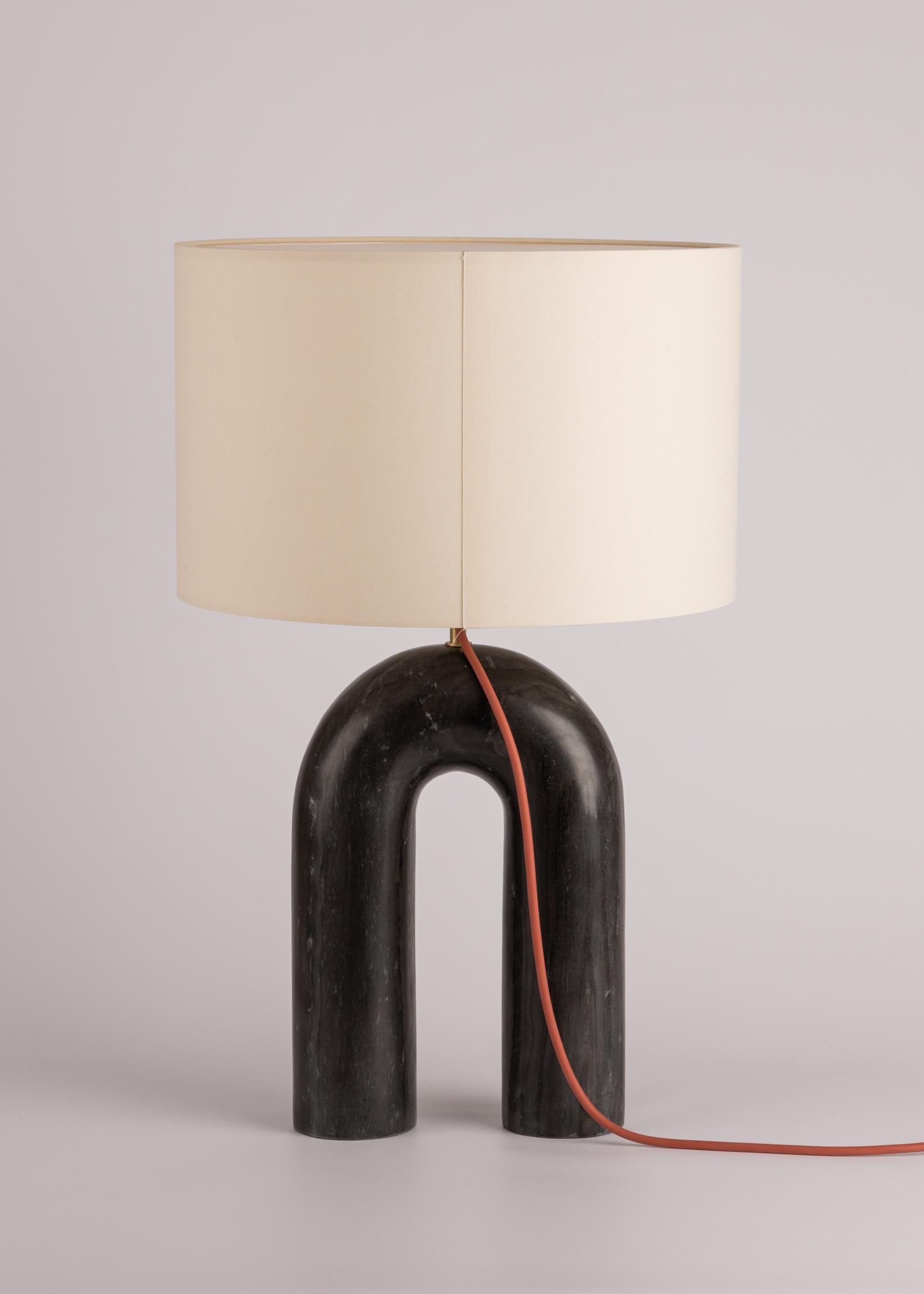 Other Black Marble Arko Table Lamp by Simone & Marcel For Sale