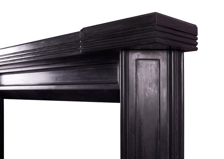 Black Marble Art Deco Style Fireplace For Sale At 1stdibs