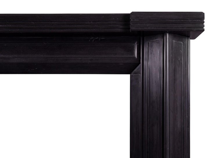 Black Marble Art Deco Style Fireplace For Sale At 1stdibs