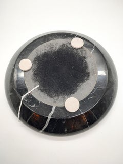 Black Marble Ashtray by Angelo MANGIAROTTI, Italy, 1970s