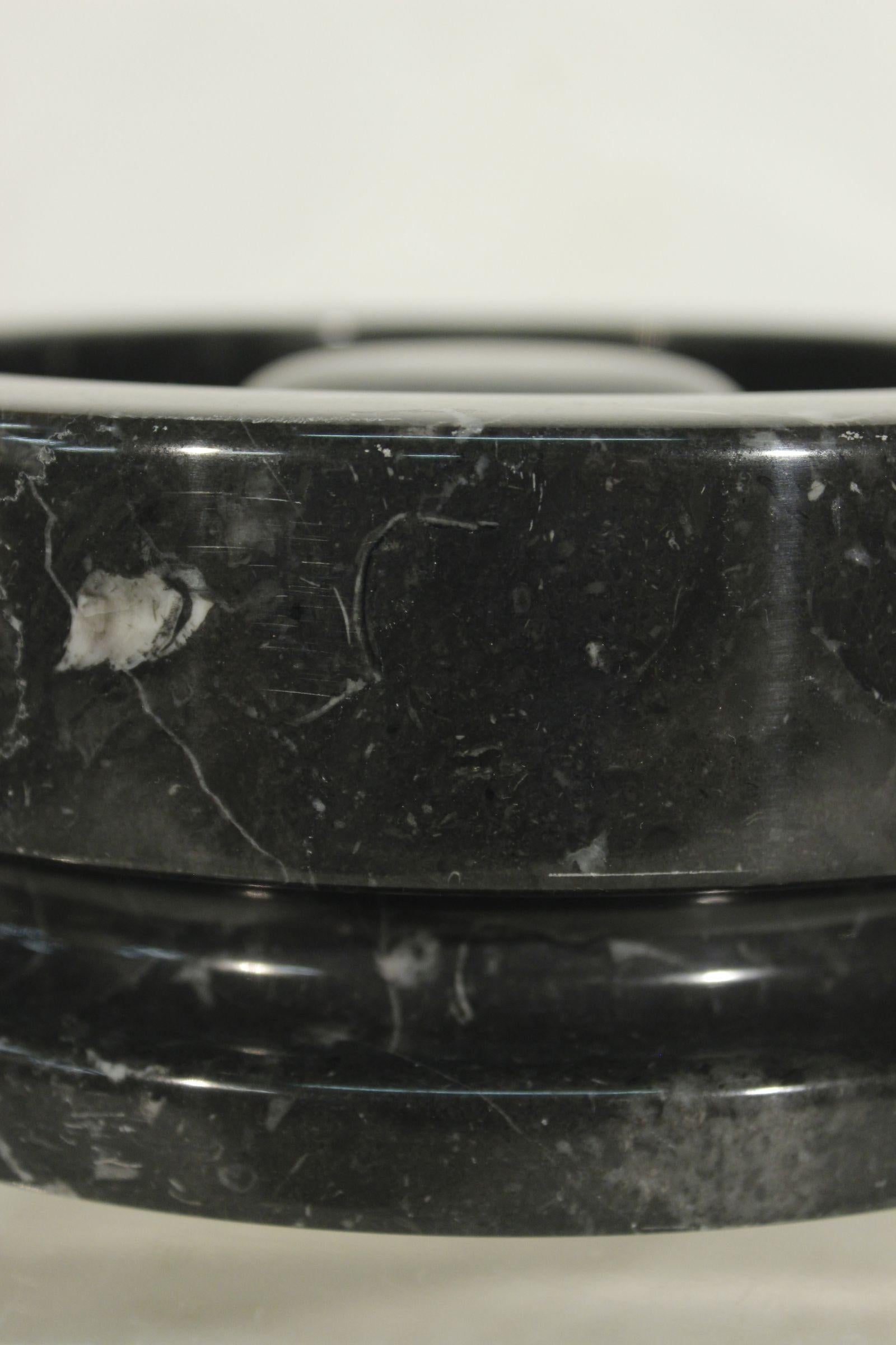 Black marble Ashtray by Angelo Mangiarotti & Knoll International, 1967 For Sale 1