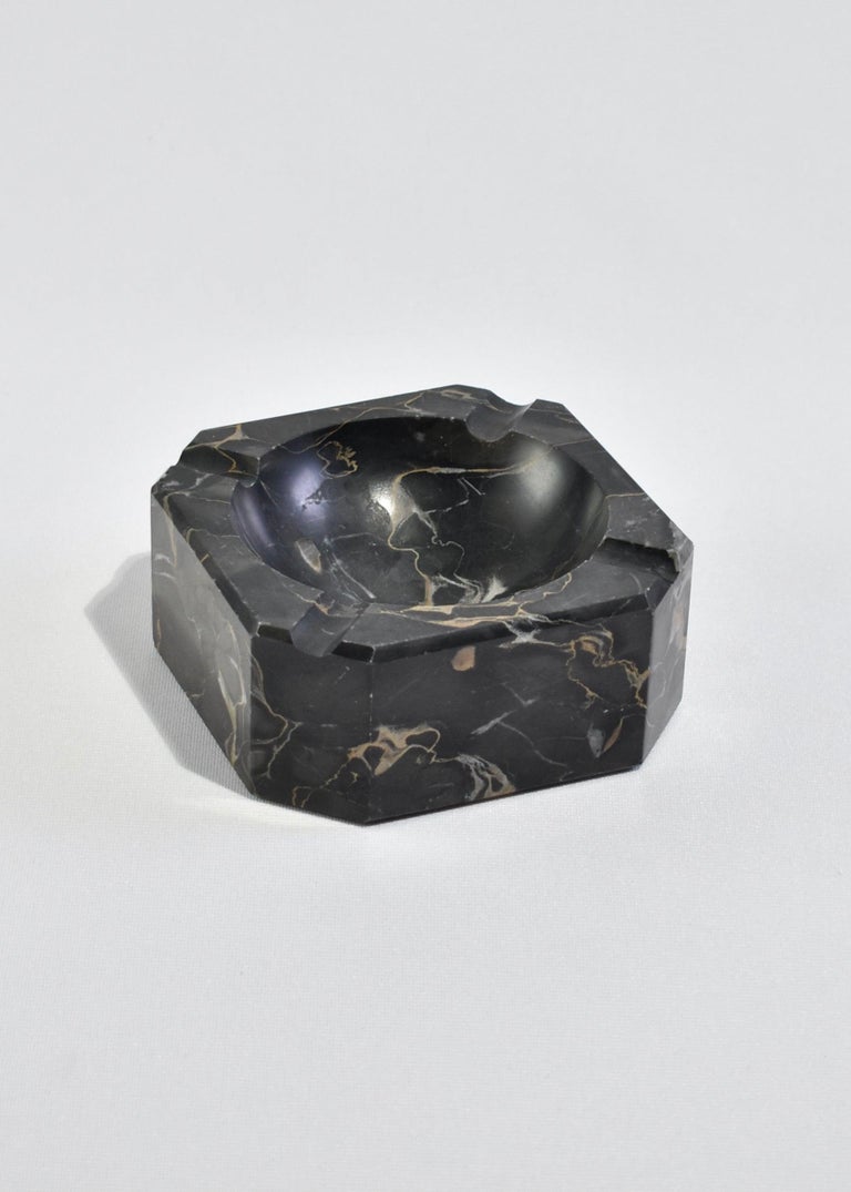 Black Marble Ashtray For Sale at 1stDibs