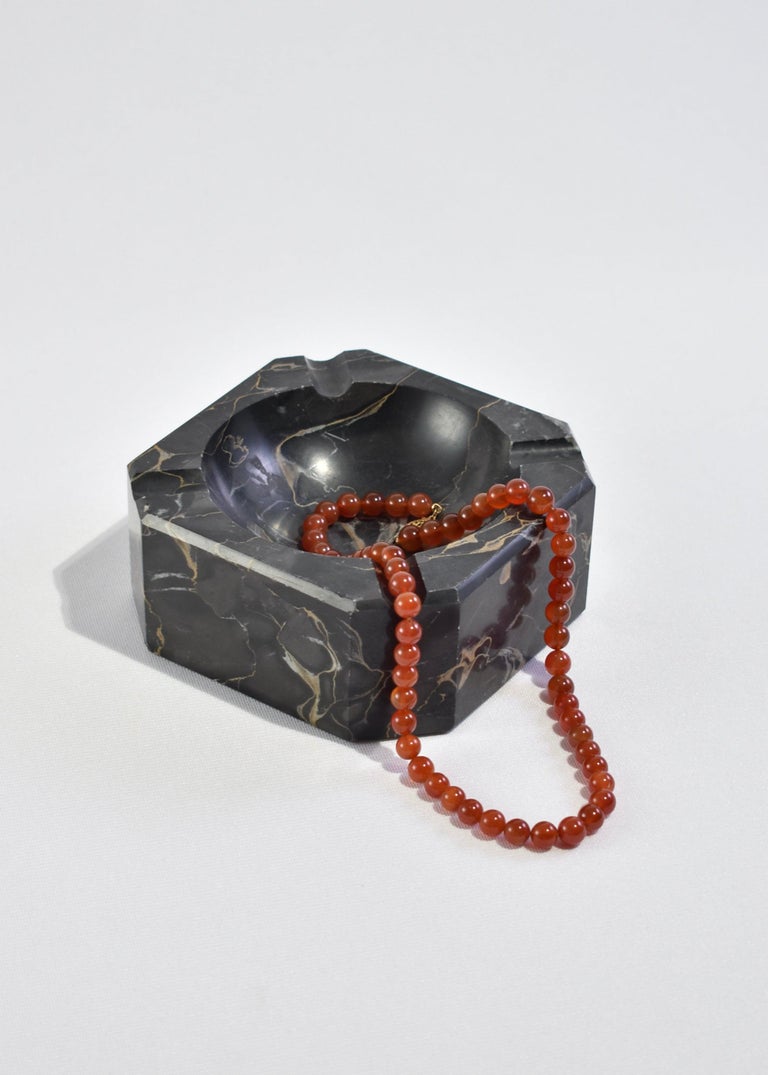 Black Marble Ashtray For Sale at 1stDibs