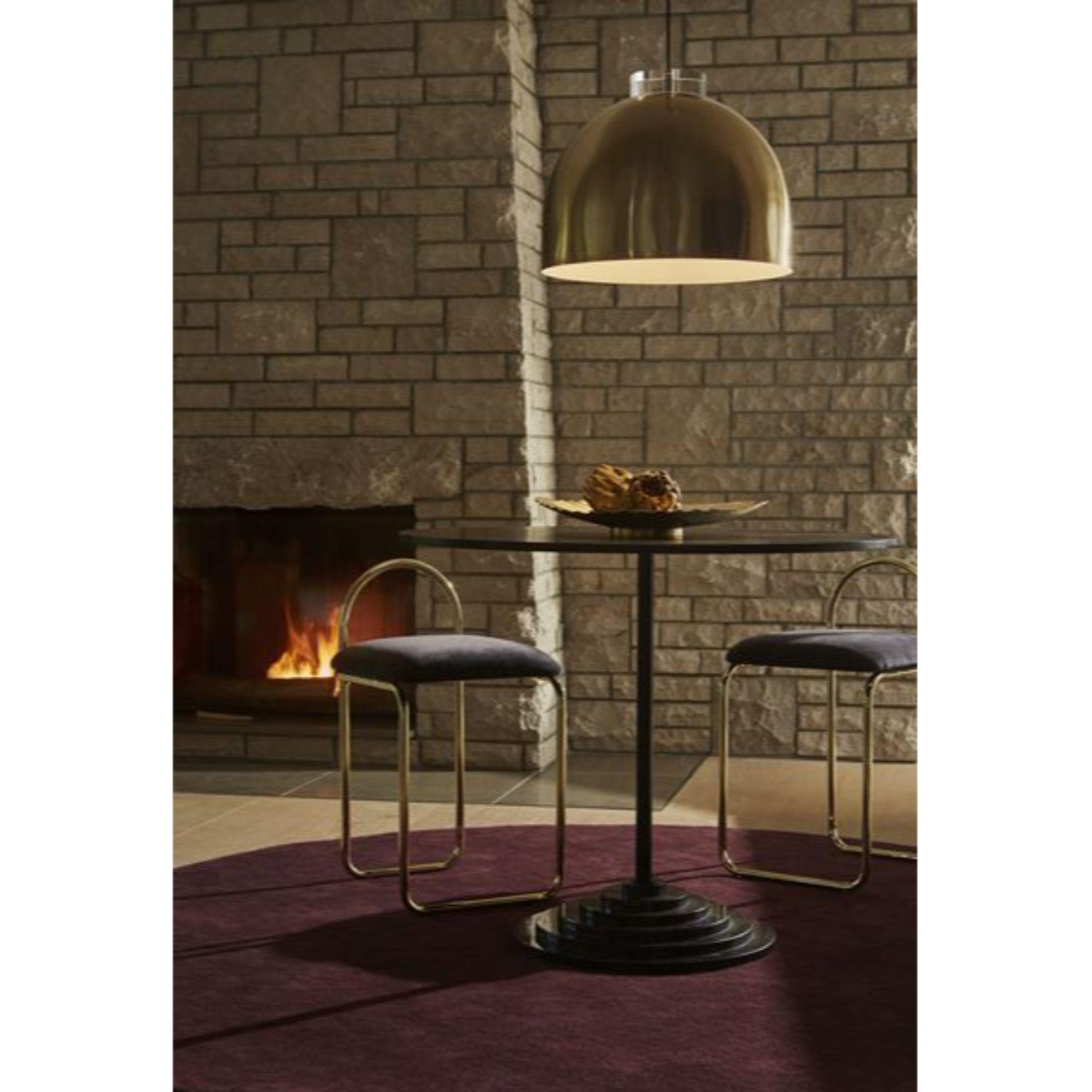 Table haute en marbre noir et acier Neuf - En vente à Geneve, CH