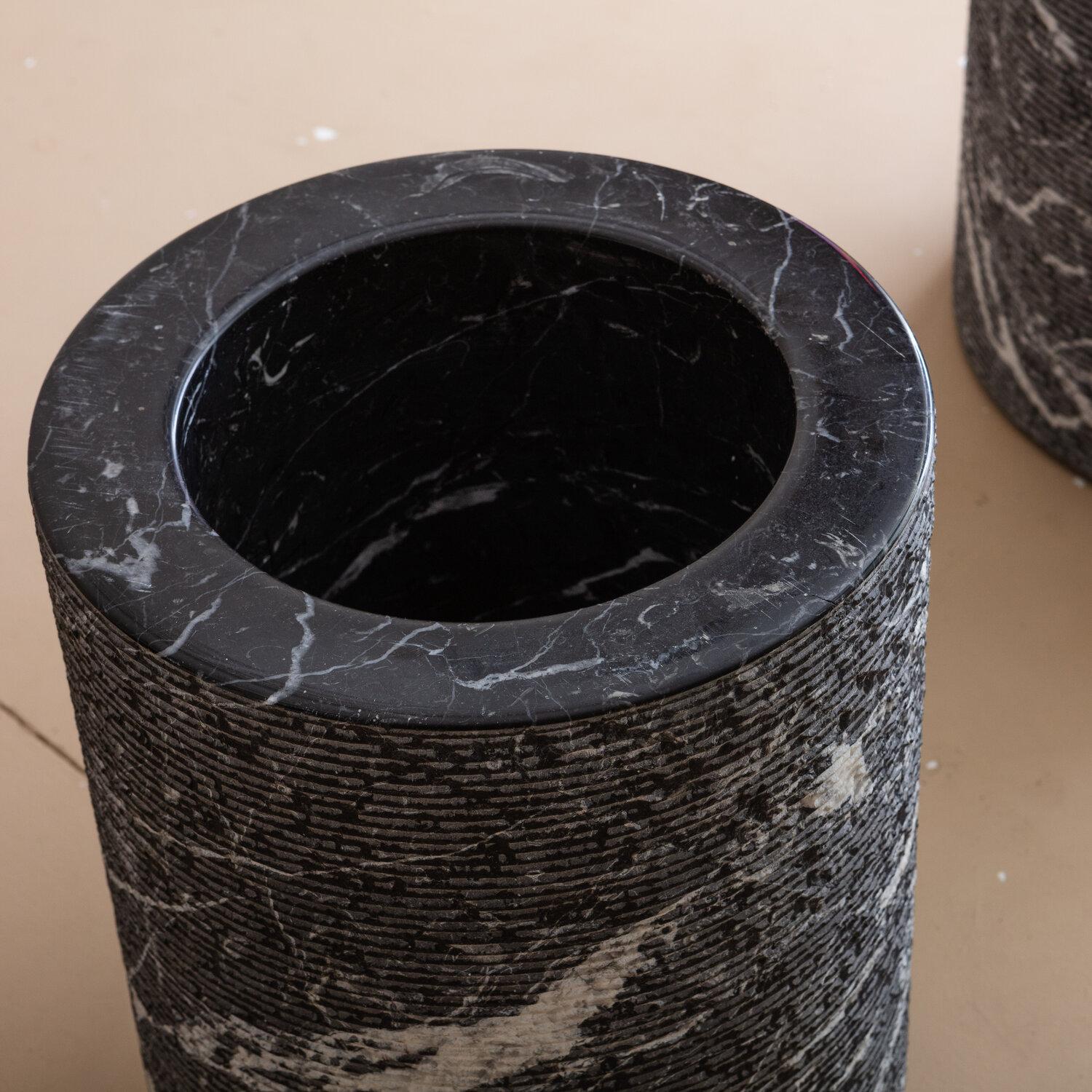 Black Marble Base Coffee Table by Massimo Vignelli for Casigliani 7