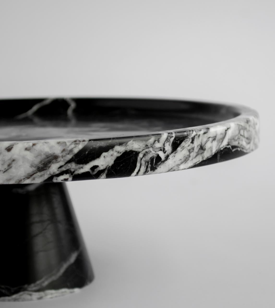 marble cake stand with dome
