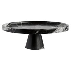 Vintage Black Marble Cake Stand