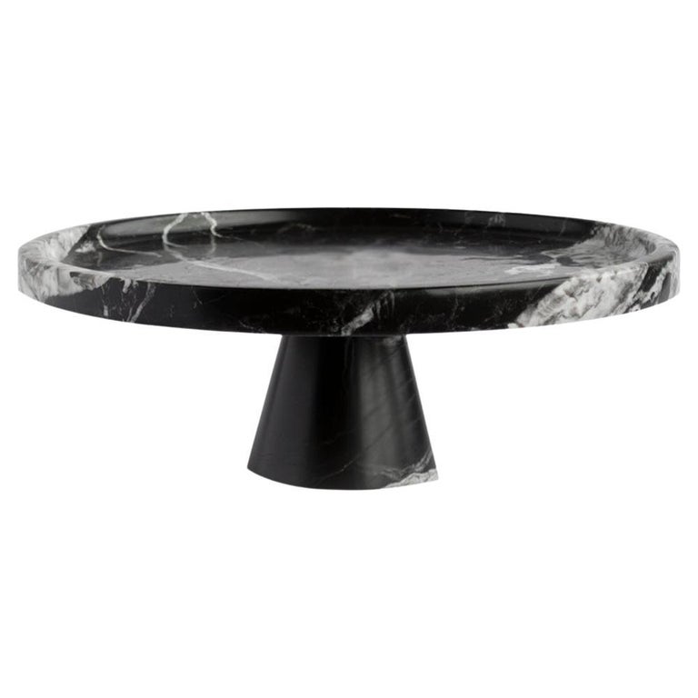 Black Marble Cake Stand For Sale at 1stDibs